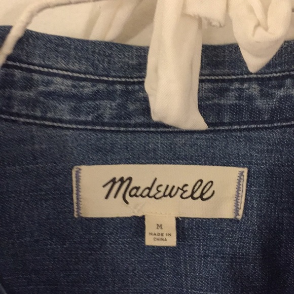 Madewell denim raw hem top - Picture 2 of 5